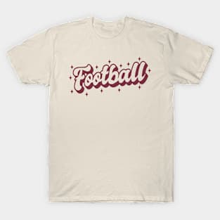 Sparkly American Football Lettering T-Shirt
